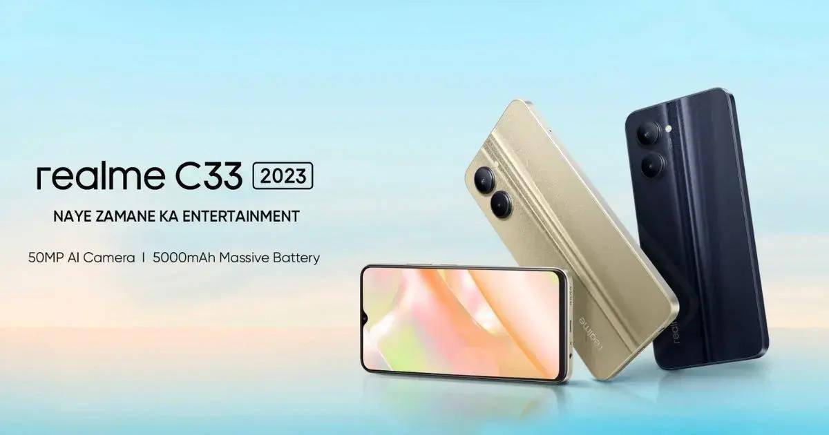 双卡手机:realme 在印度推出 C33 2023 手机：配紫光展锐 T612 芯片-第1张图片-太平洋在线下载